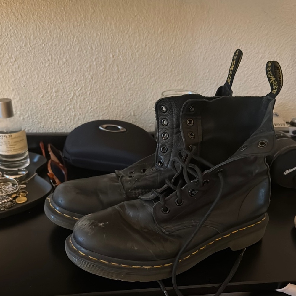 Dr. Martens Black Lace-Up Boots